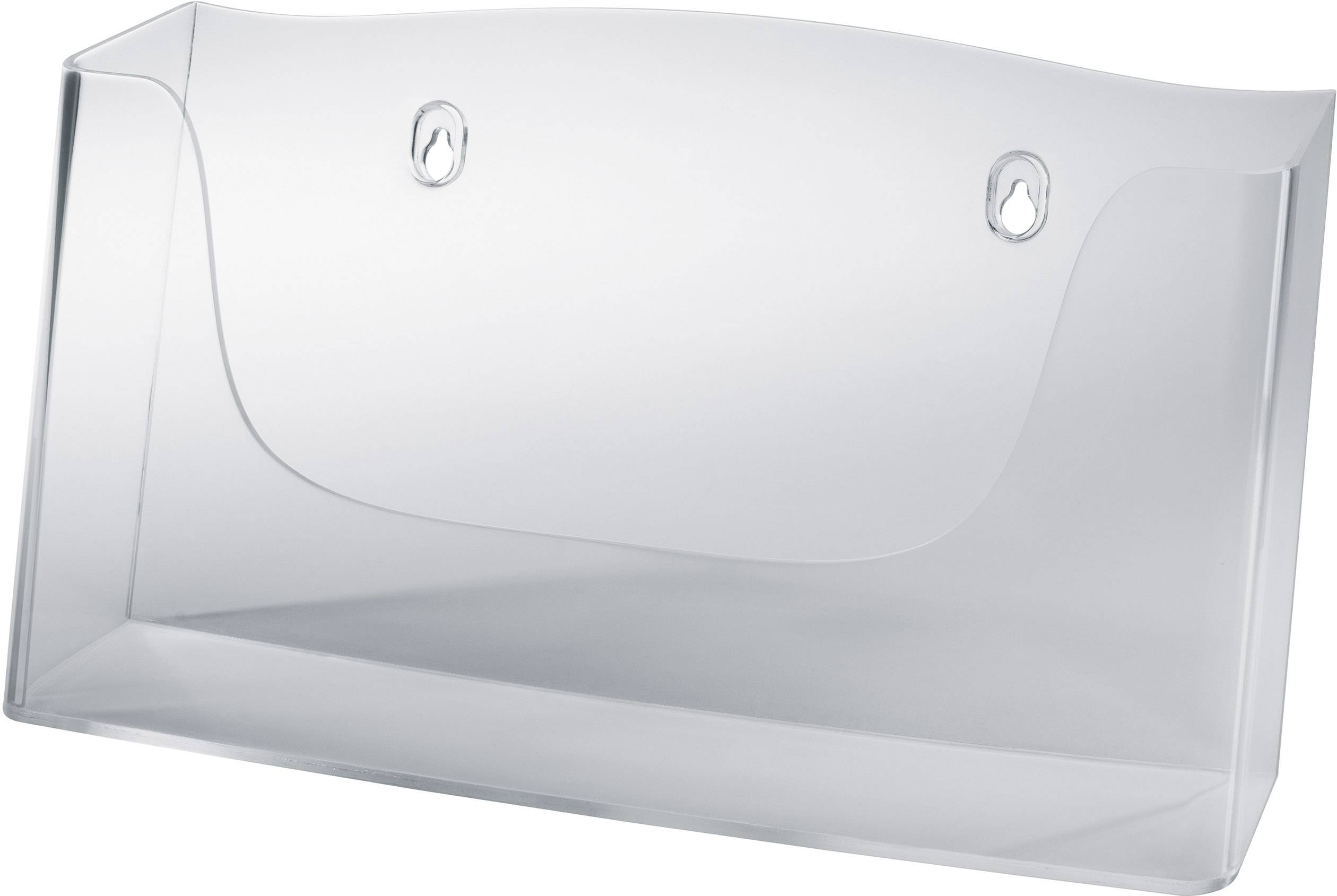 Sigel acrylic LH118 Прозорий настінний тримач для брошур DIN A4 горизонтальний Кількість відділень 1 1 шт. (Ш x В x Г) 330 x 172 x