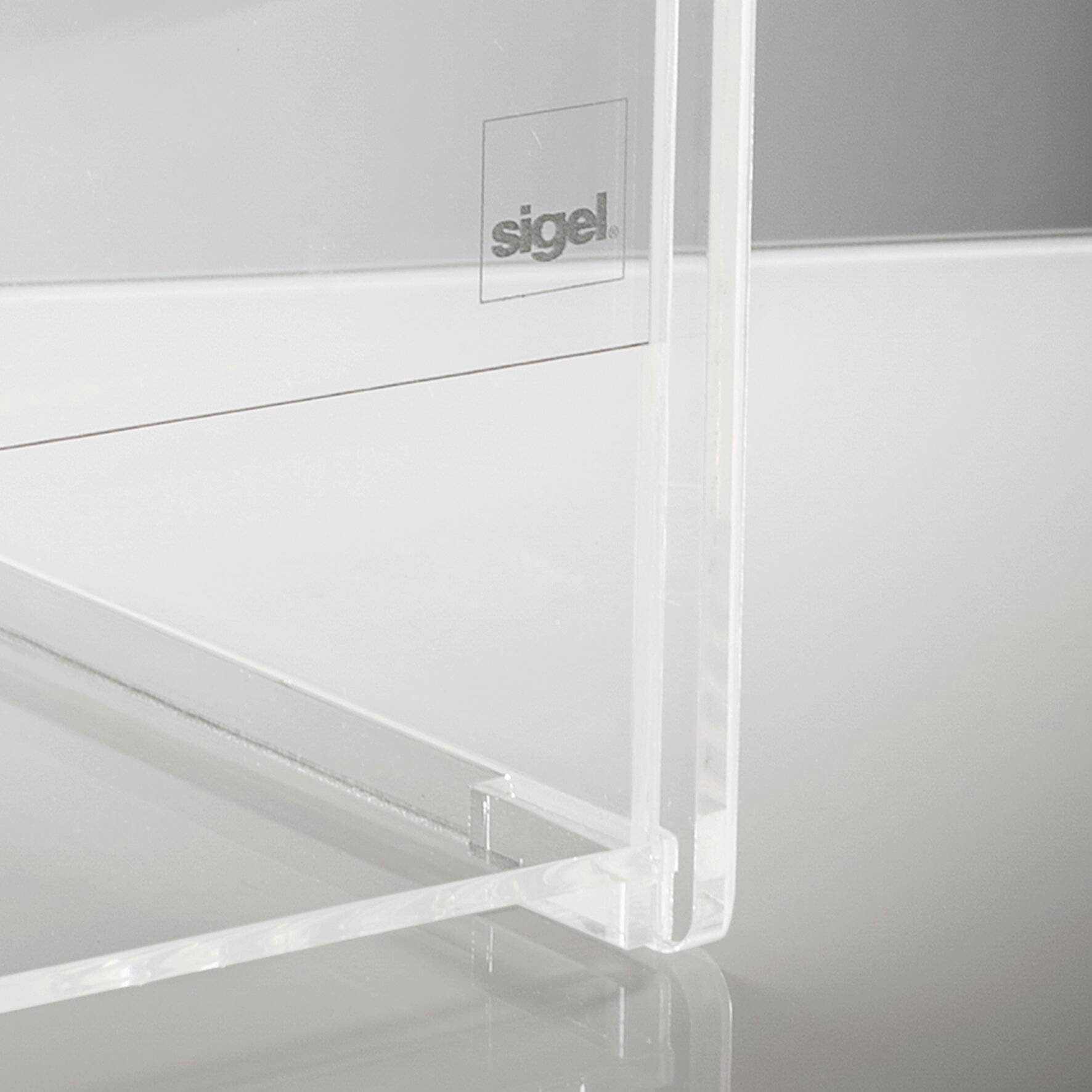 Вступна коробка, додаткова кишеня Sigel VA152, (Ш x В x Г) 210 x 368 x 210 мм, прозора