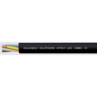 Przewód z gumowym płaszczem HELU 30765, 3 G 1.5 mm², Miedziany przewód pleciony goły zgodnie z DIN VDE 0295, 100 m, czar-0
