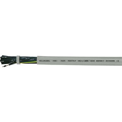 Kabel z szarą izolacją, z napisem 'HELUKABEL' oraz technicznymi specyfikacjami wydrukowanymi na powłoce.