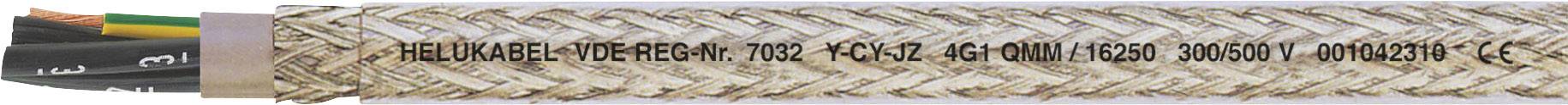 Spleciony kabel, gruby, z wewnętrznymi przewodami miedzianymi, z napisem 'HELUKABEL' i specyfikacjami technicznymi.