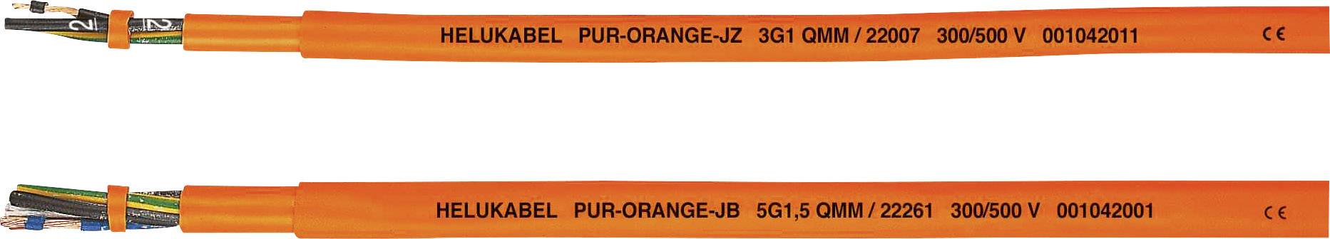HELU 22261-1000 Przewód przełączający PUR-Orange JB, 5 G 1.5 mm², 1000 m