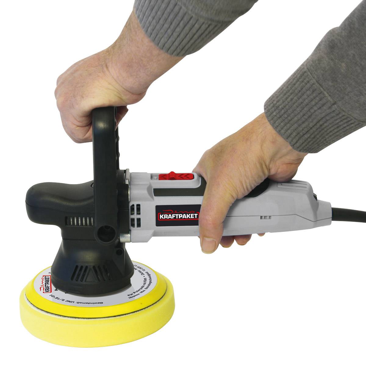 Ексцентрична полірувальна машина Dino KRAFTPAKET Exzenterpoliermaschine 230 В 650 Вт 1600 - 6400 Од/хв 125/150 мм 9 мм Втулка 6402