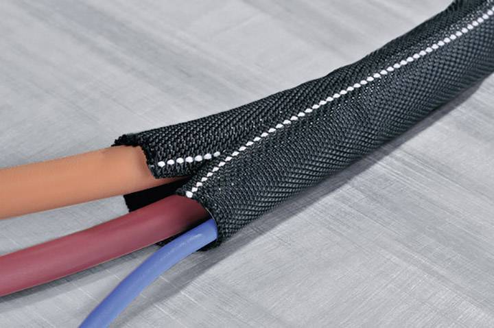 Шланг HellermannTyton 170-01109 Twist-In-FR 50-PET-BK, чорний, армований поліестером, 38-50 мм, 15 м