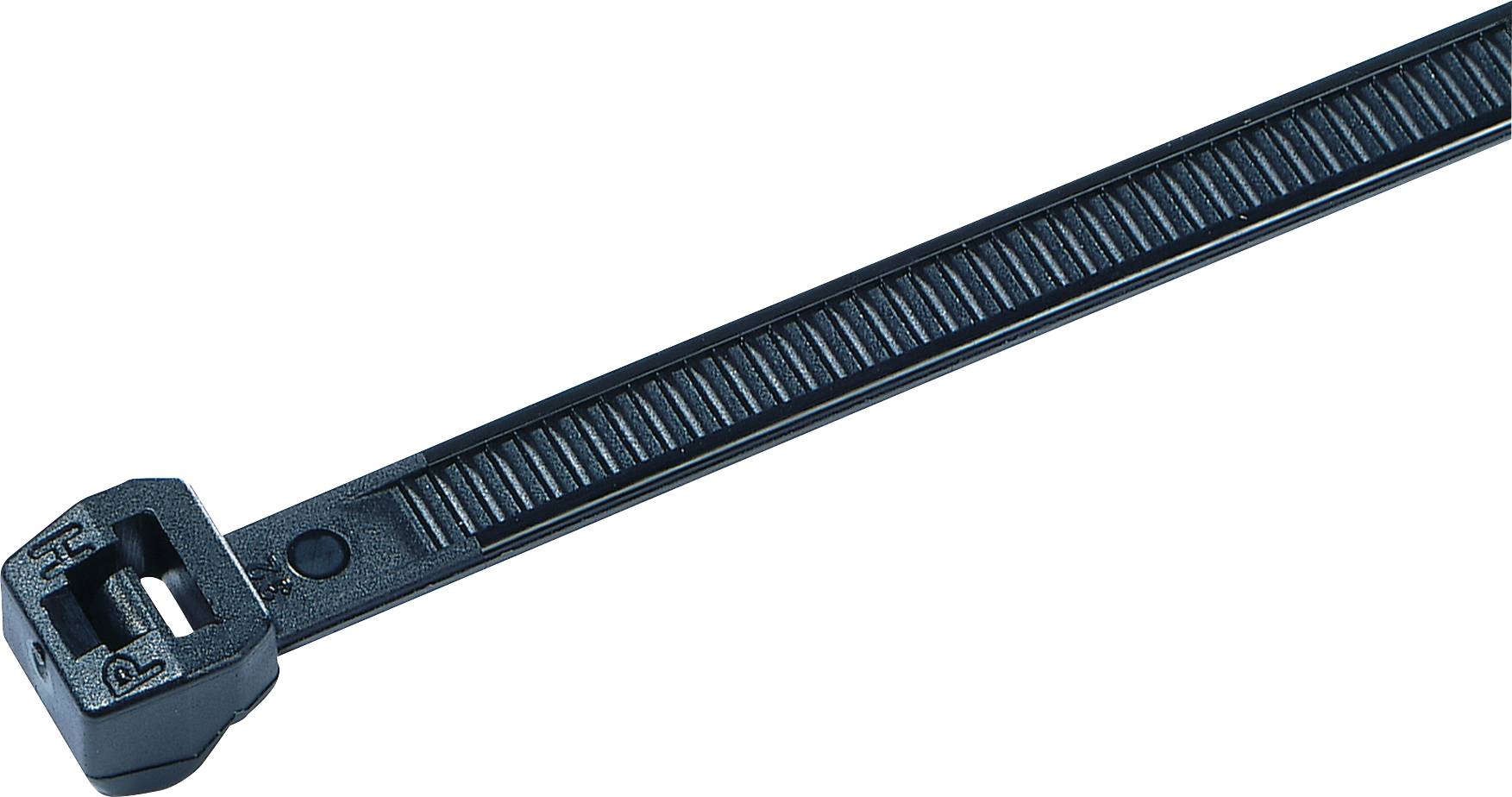 Стяжка кабельна HellermannTyton T18ROS-PA66V0-WH 118-00079, 100 мм, поліамід, 100 шт.