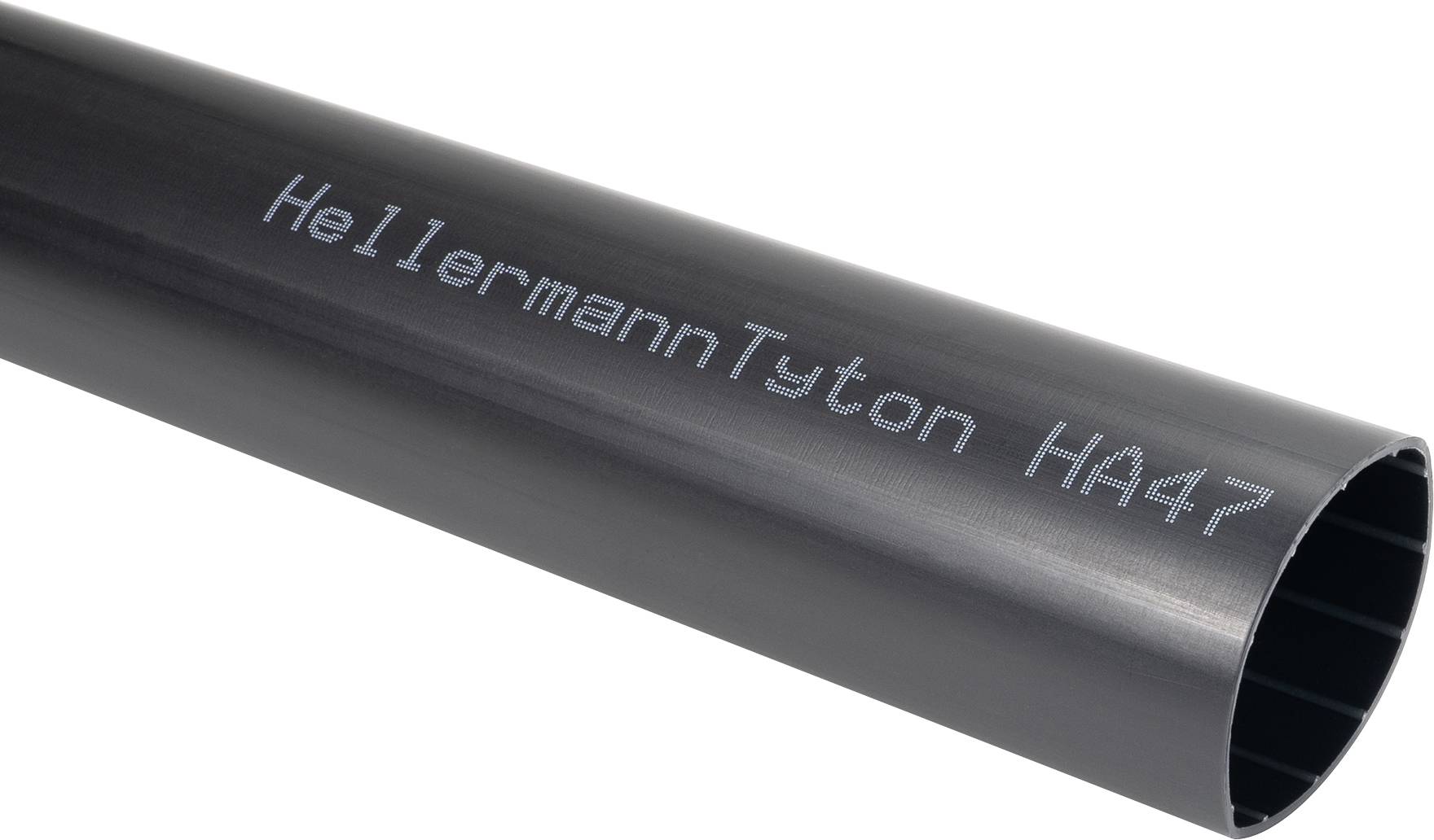 Термоусадочна трубка HellermannTyton 321-20680 з клеєм HA47-68/22-PO-X-BK, 3,5:1, від 68 мм до 22 мм, 1 м