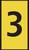 Duża czarna cyfra '3' na żółtym tle.