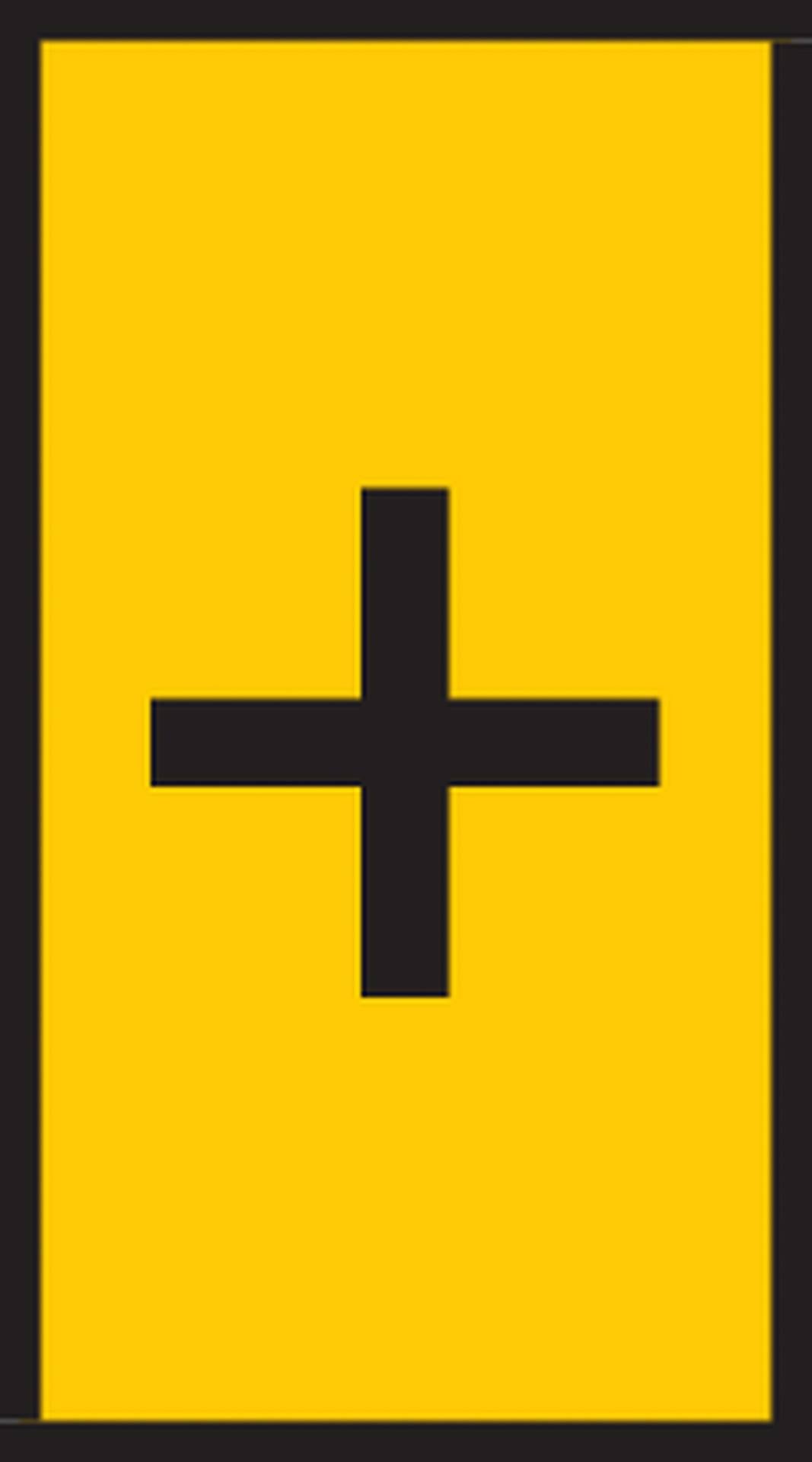 Етикетка для кабелю HellermannTyton CWMS-+-260-YE-260-YE 592-11070, 1800 шт.