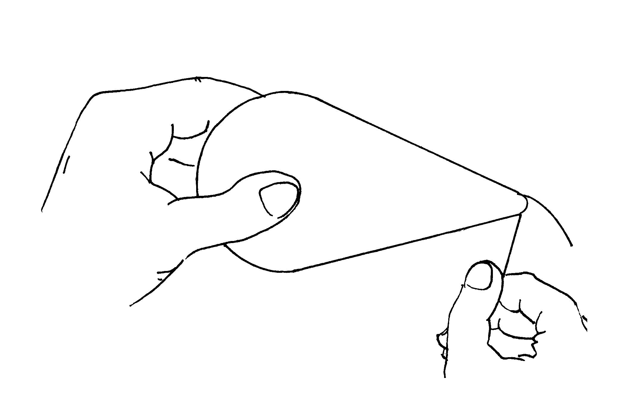 Dwie ręce trzymają harmonijkę ustną, jedna ręka z boku, a druga wyciąga kartkę.