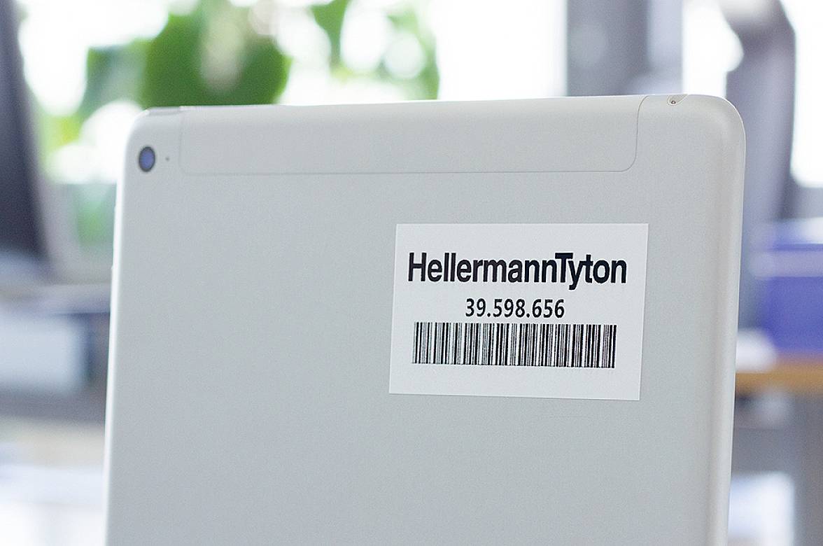 Етикетка HellermannTyton TAG66TD1-1210-WH-1210-WH 596-12157 для лазерного друку, 1000 шт.