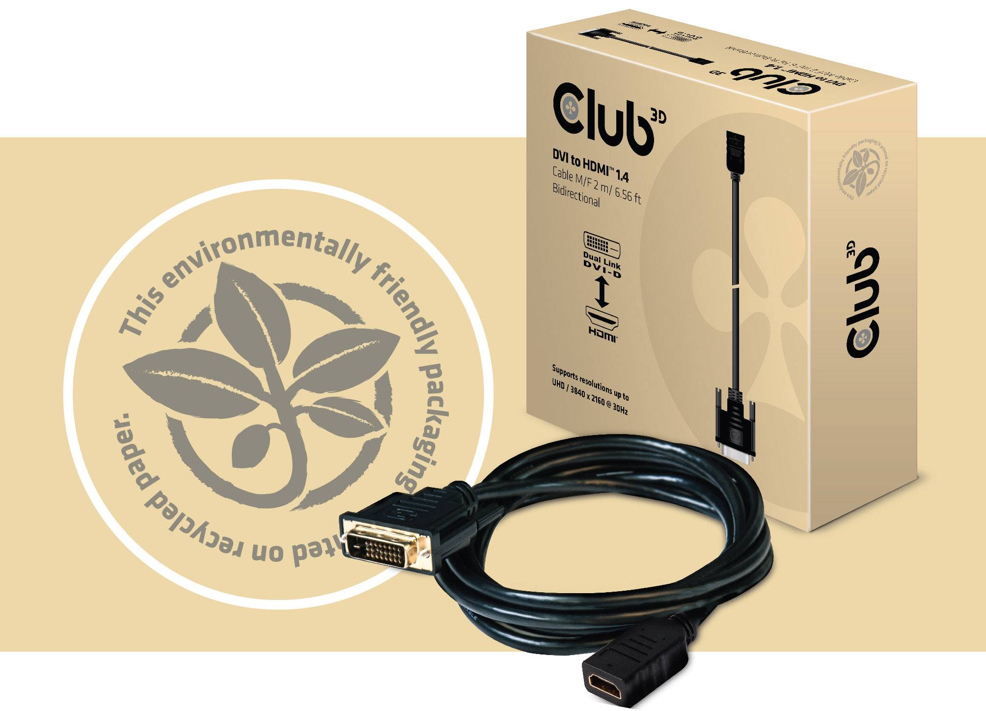 Адаптер DisplayPort club3D CAC-1010, 0,60 м