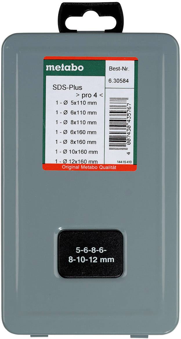 Wiertło do betonu Metabo 630584000 5 mm, 6 mm, 8 mm, 10 mm, 12 mm 7 szt.