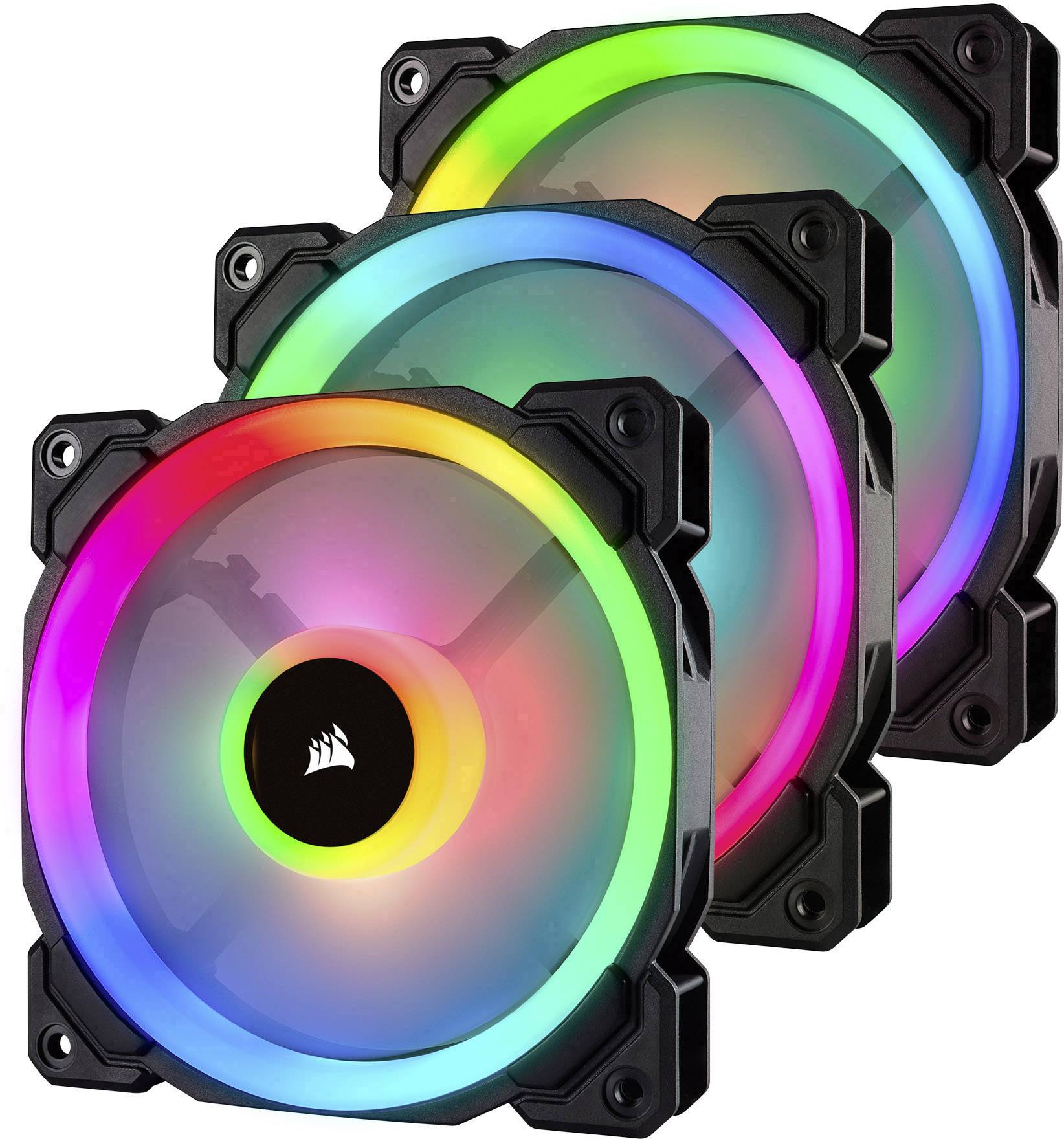 Wentylator do obudowy PC Corsair 3x LL120 RGB Dual Light Loop (S x W x ...