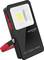 Przenośny reflektor LED z czerwonym uchwytem, oznaczony jako 'promate Beacon1 LED Emergency treasure'.