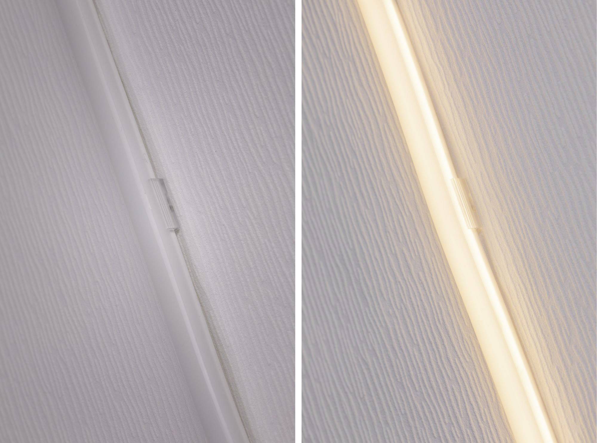 'Dwie sąsiednie lampy: lewa wyłączona, prawa włączona, ukazuje różnicę między stanem wyłączonym a włączonym.'