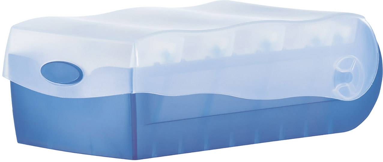 Картотечна коробка HAN CROCO 997-643 Максимальна кількість карток: 900 карток DIN A7 горизонтальна синя, напівпрозора