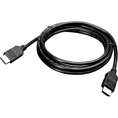 Czarny kabel HDMI z wtyczkami na obu końcach, zwinięty i gotowy do podłączenia urządzeń do przesyłania sygnału audio i wideo.