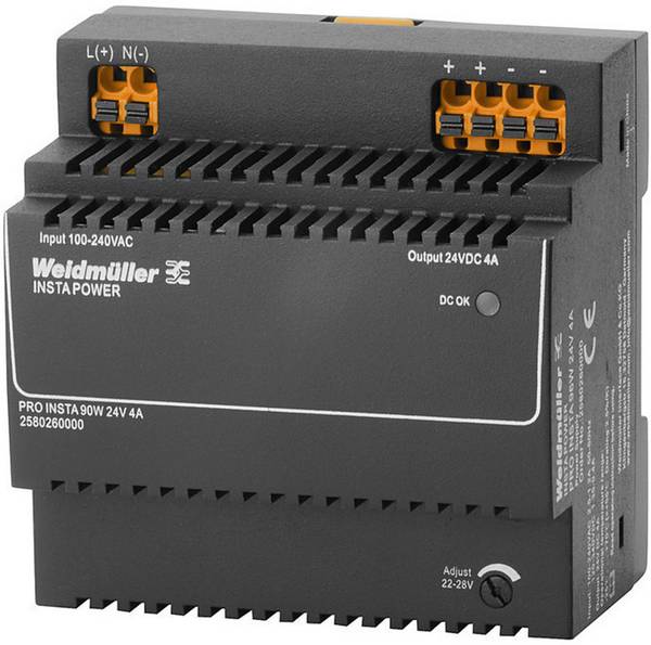 Weidmüller 2580260000 Zasilacz przełączający 24 V/DC 4 A 96 W Opis 1 szt.