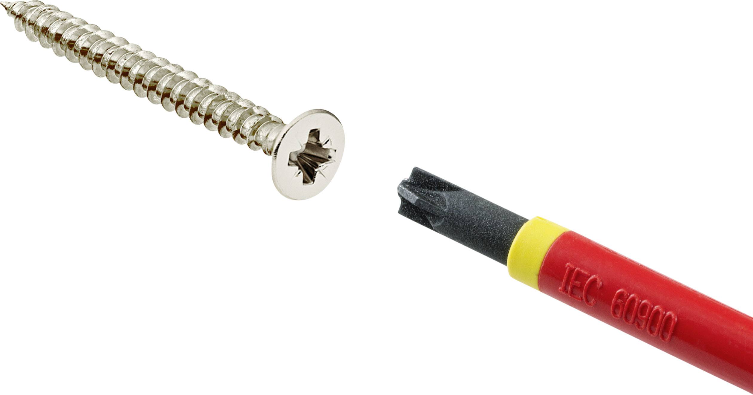 Викрутка TOOLCRAFT TO-6326250 VDE плюс/мінус SL/PZ 2, довжина наконечника: 100 мм