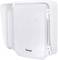 Biała, zabezpieczona przed warunkami atmosferycznymi obudowa dla urządzeń monitoringu lub sieciowych, produkowana przez Vivotek.