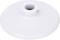Biały, okrągły cokół z centralnym gwintem, odpowiedni do mocowania opraw oświetleniowych lub innych urządzeń.