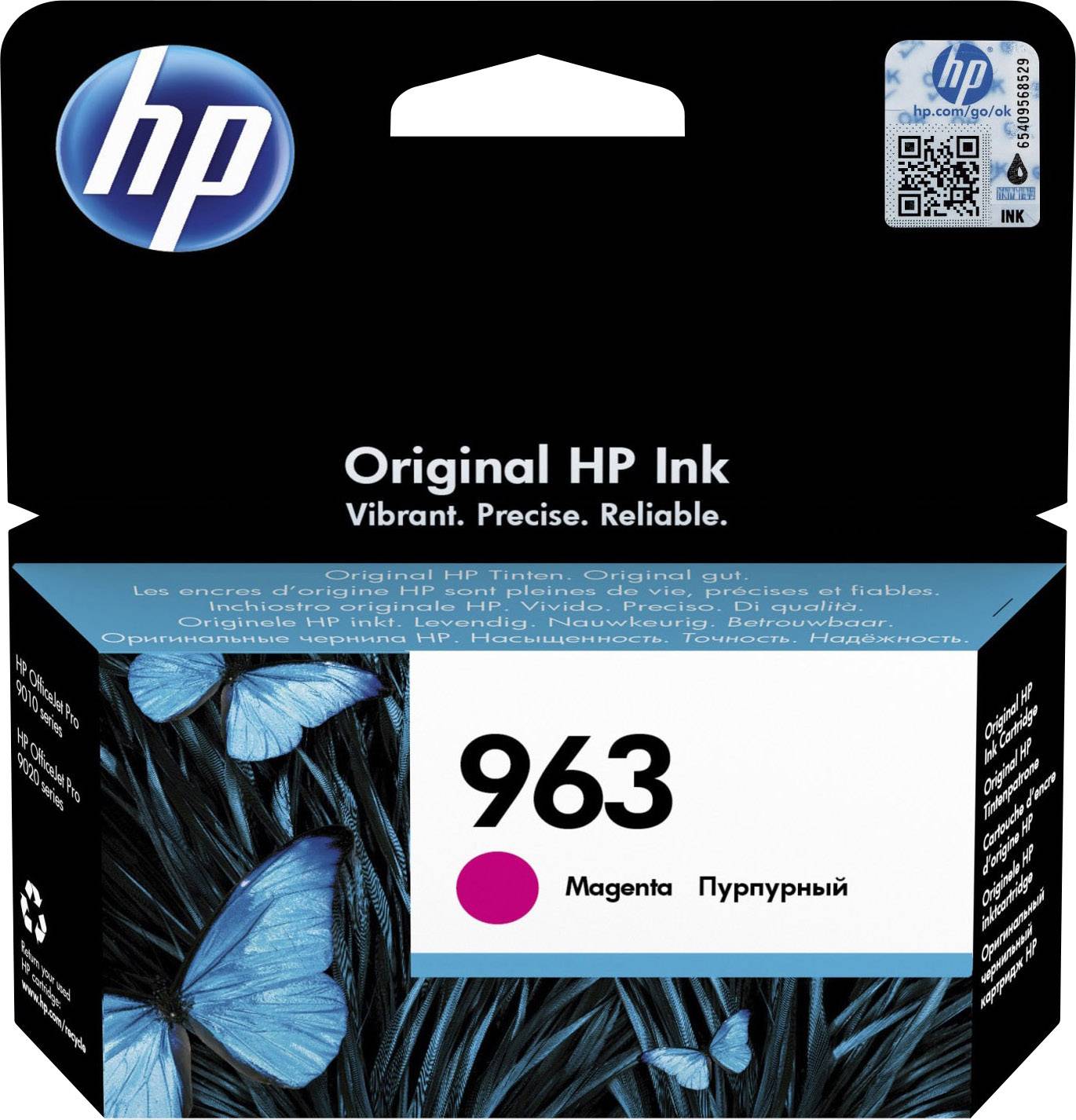 Оригінальний чорнильний картридж HP 963 Magenta 3JA24AE