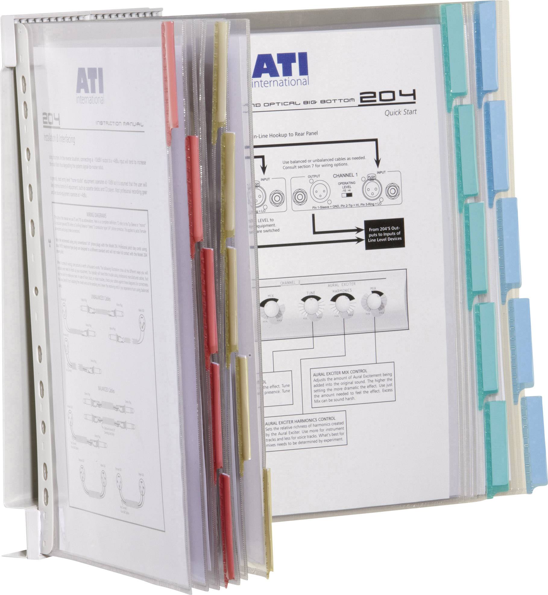 Міцне настінне кріплення для дисплейної системи Настінна дисплейна панель червоного, жовтого, зеленого, синього кольорів 20 x DIN 