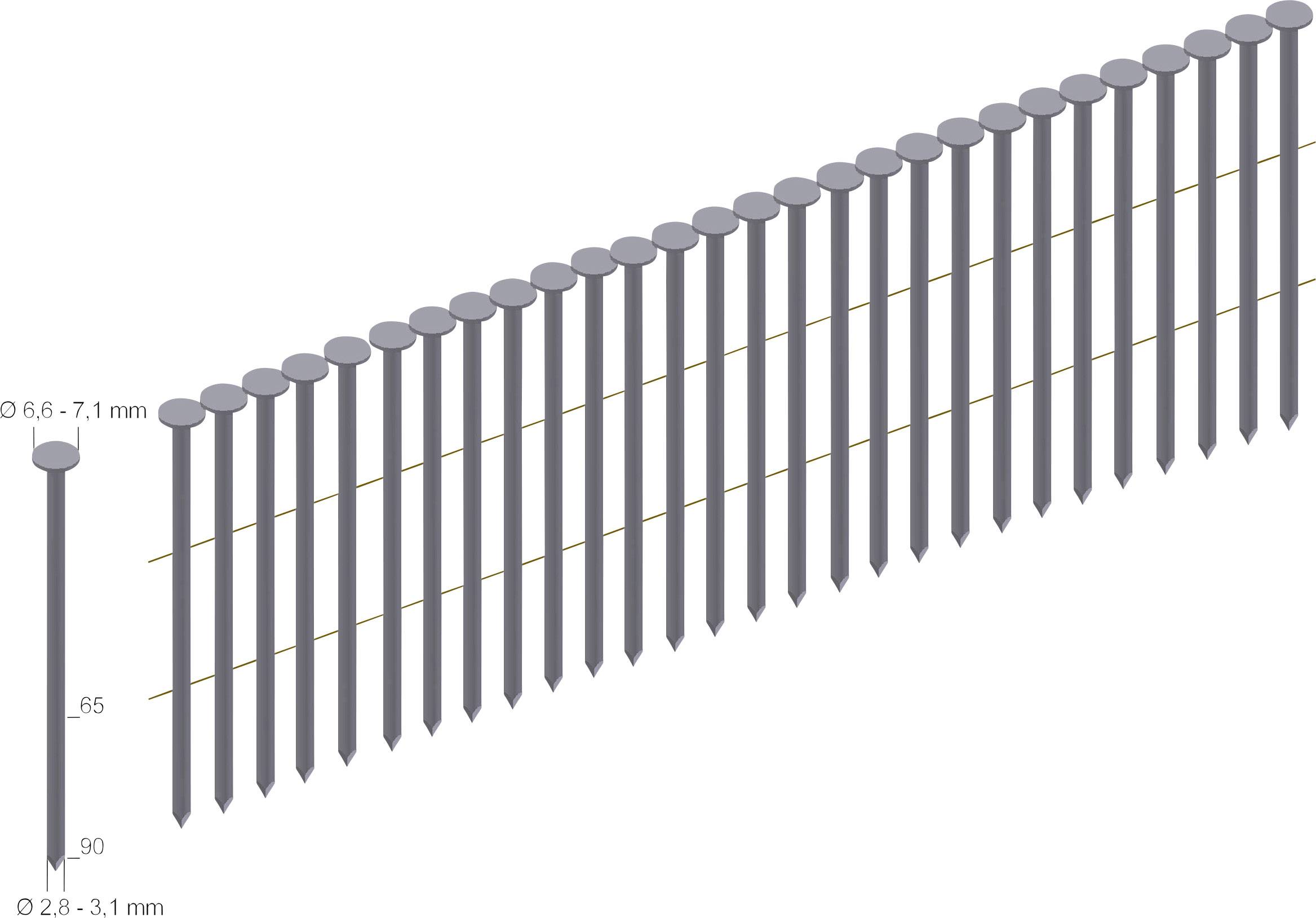 Цвяхи Prebena CNW28/65BK Тип CNW Довжина виробу 65 мм 6000 шт.