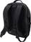 Czarny plecak wykonany z tkaniny, wyposażony w wyściełane, regulowane paski na ramiona oraz boczne klamry. Idealny do codziennego użytku.