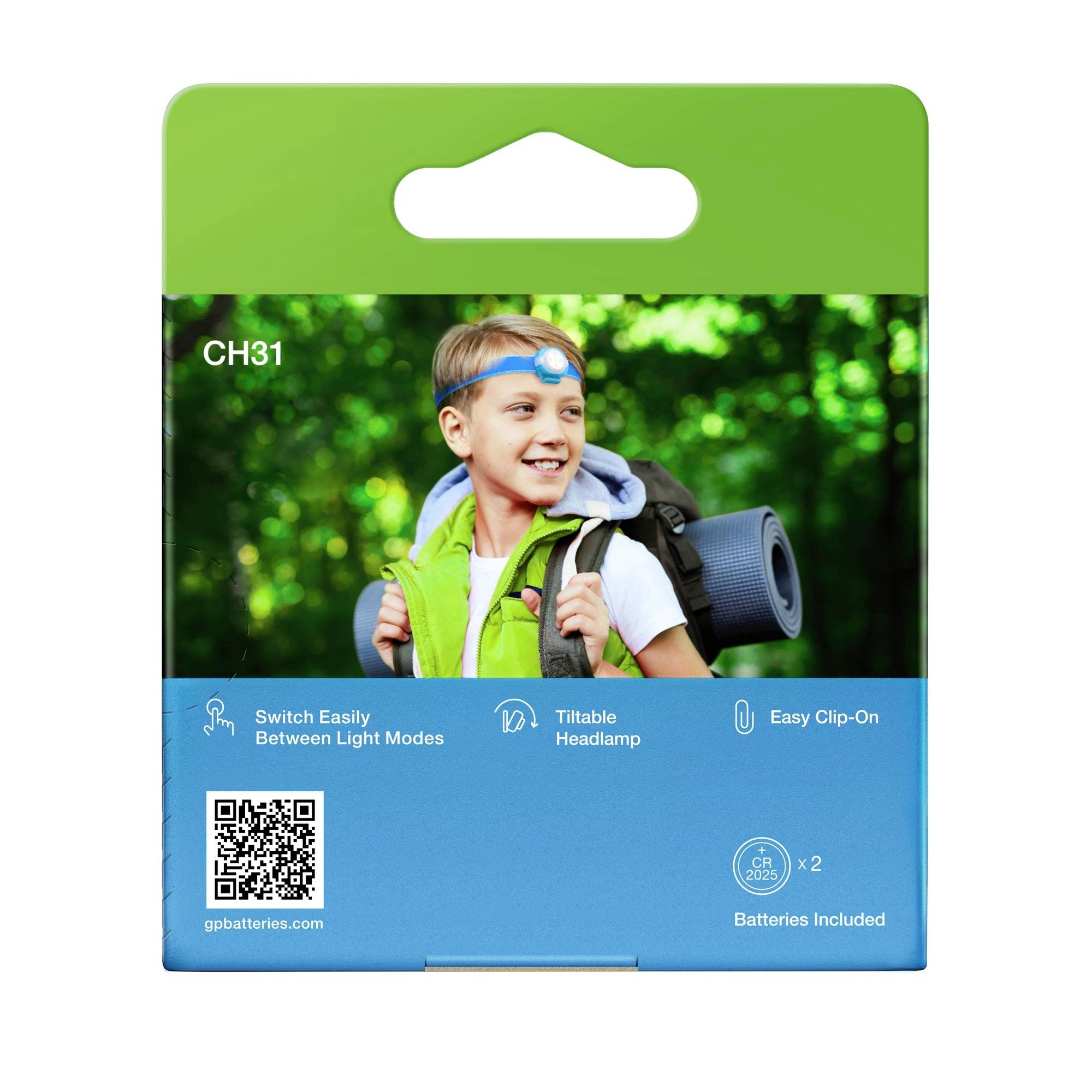 GP Discovery GPDISHLCH31BL447 Світлодіодний налобний ліхтар на батарейках 40 лм 6 год GPDISHLCH31BL447