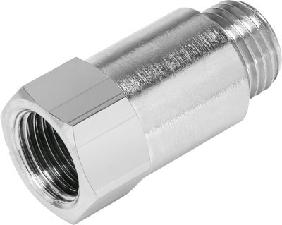 Metalowy, cylindryczny element złączny z gwintem zewnętrznym po jednej stronie i gwintem wewnętrznym po drugiej stronie, służący do połączeń.