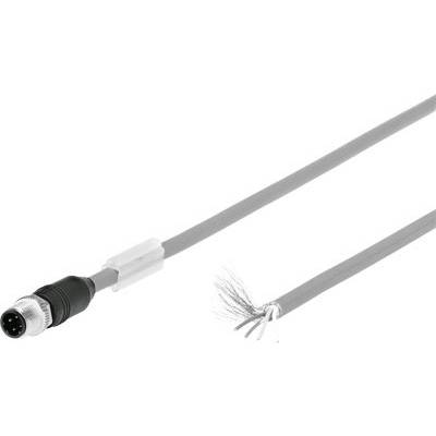 Kabel ekranowane z okrągłym, wielostykowym wtykiem po jednej stronie oraz odkrytymi, odizolowanymi przewodami po stronie przeciwnej.