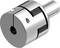 Metalowy adapter sprzęgający o kształcie cylindrycznym z wieloma złączami, stosowany do połączeń mechanicznych.