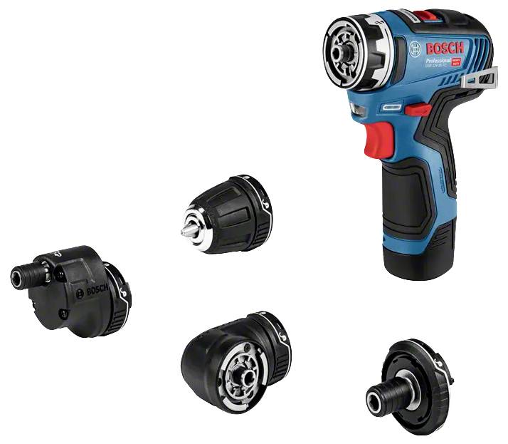 Bosch Professional GSR 12V-35 FC 06019H3003 Акумуляторний дриль-шуруповерт 12 В з аксесуарами, з кейсом, без акумулятора, без заря