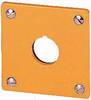 Eaton M22-EY1 216542 Ramka montażowa 1 miejsce montażowe (Ø x W) 22 mm x 72 mm NOT-AUS żółty 1 szt. sztuka
