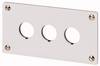 Eaton M22-E3 216544 Ramka montażowa 3 miejsca montażowe (Ø x W) 22 mm x 72 mm NOT-AUS szary 1 szt. sztuka
