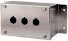 Eaton M22-I3M/SS 118460 Surface mounted housing 3 miejsca montażowe (Ø x W) 22 mm x 84 mm szary 1 szt.