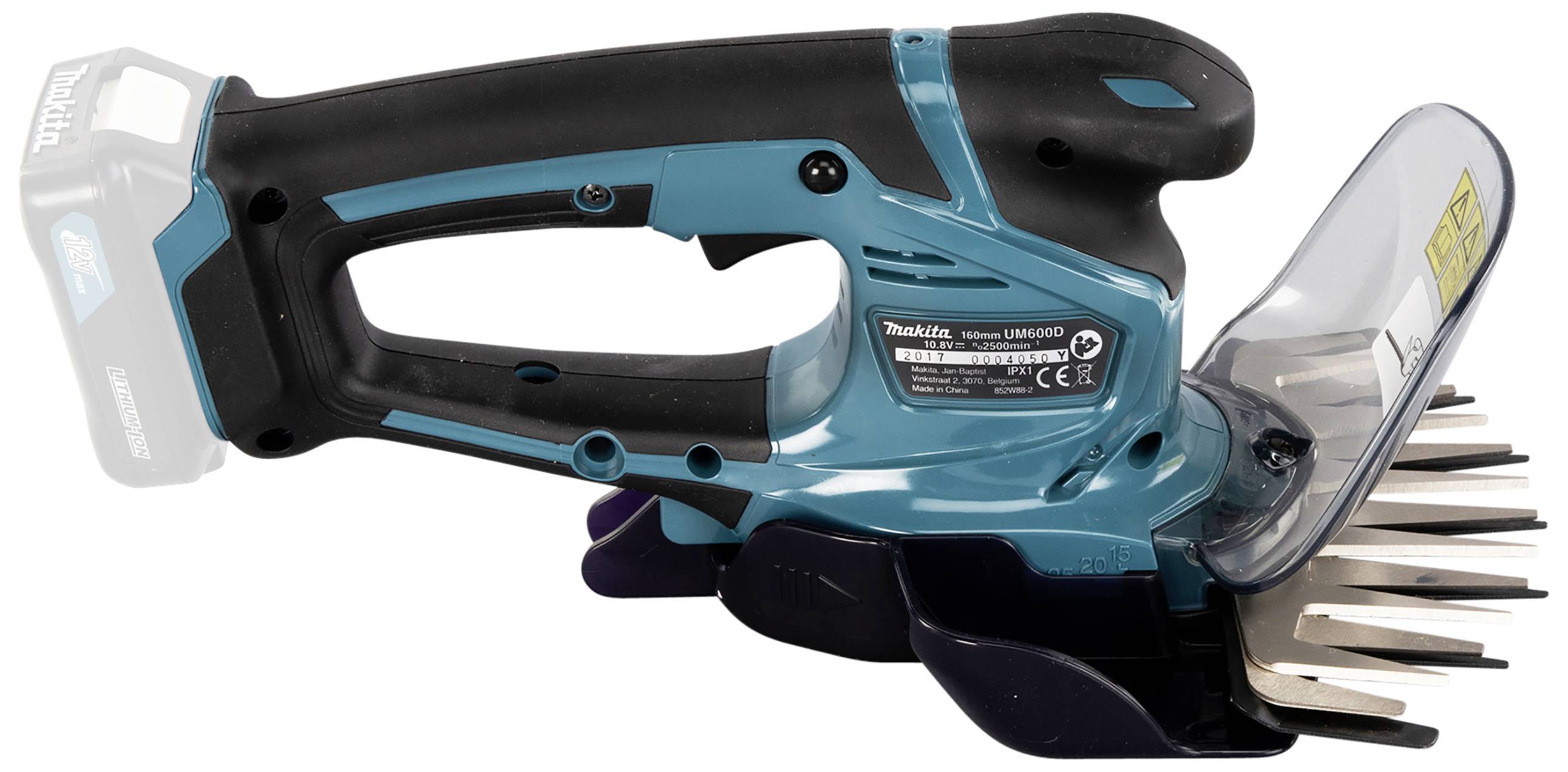 Bezprzewodowe nożyce do żywopłotu z ergonomicznym uchwytem i ostrymi ostrzami. Idealne do precyzyjnego przycinania krzewów i żywopłotów.