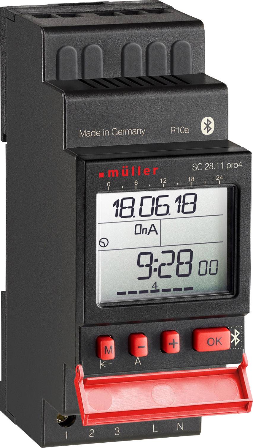 Цифрове реле часу Müller SC 28.11 pro4 24V ACDC для DIN-рейки 24 V/DC, 24 V/AC 4000 Вт