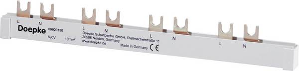 Doepke 09920130 Szyna DOEPKE DAFDD, widelec, 2-pin, 10 mm² Szyna fazowa      63 A  690 V   1 szt.