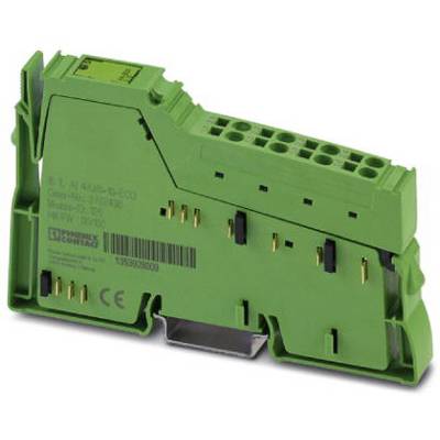 Zielony moduł elektroniczny firmy Phoenix Contact, model ELR H3-I, przeznaczony do stosowania w przemysłowych systemach sterowania.