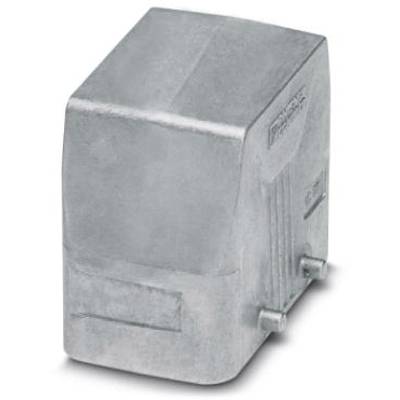 Srebrny, prostokątny element elektroniczny o gładkiej powierzchni z dwoma zaciskami przyłączeniowymi po bokach.