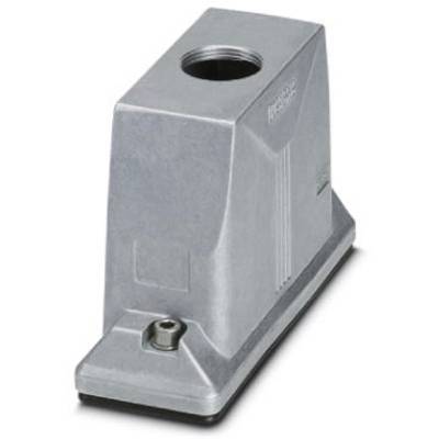 Szare, prostokątne metalowe obudowanie z dużym, okrągłym otworem u góry i mniejszym otworem u dołu, przeznaczone do zastosowań przemysłowych.