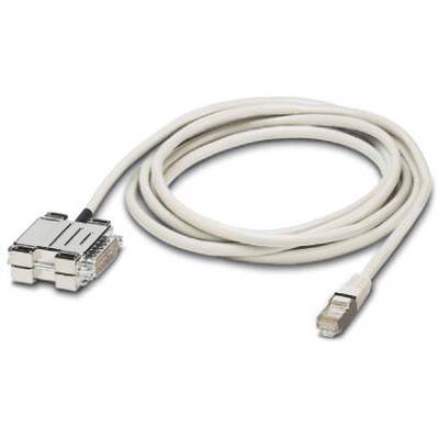 Kabel sieciowe z wtyczką prostokątną i wtyczką RJ45, odpowiednie do połączeń sieciowych.