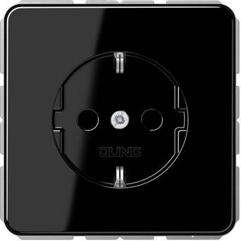 Jung 1 x Кнопкова панель Розетка із заземленням чорного кольору CD1520SW 1 шт.