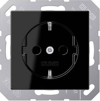 Jung 1 x Кнопка Електрична розетка чорна A1520SW 1 шт.