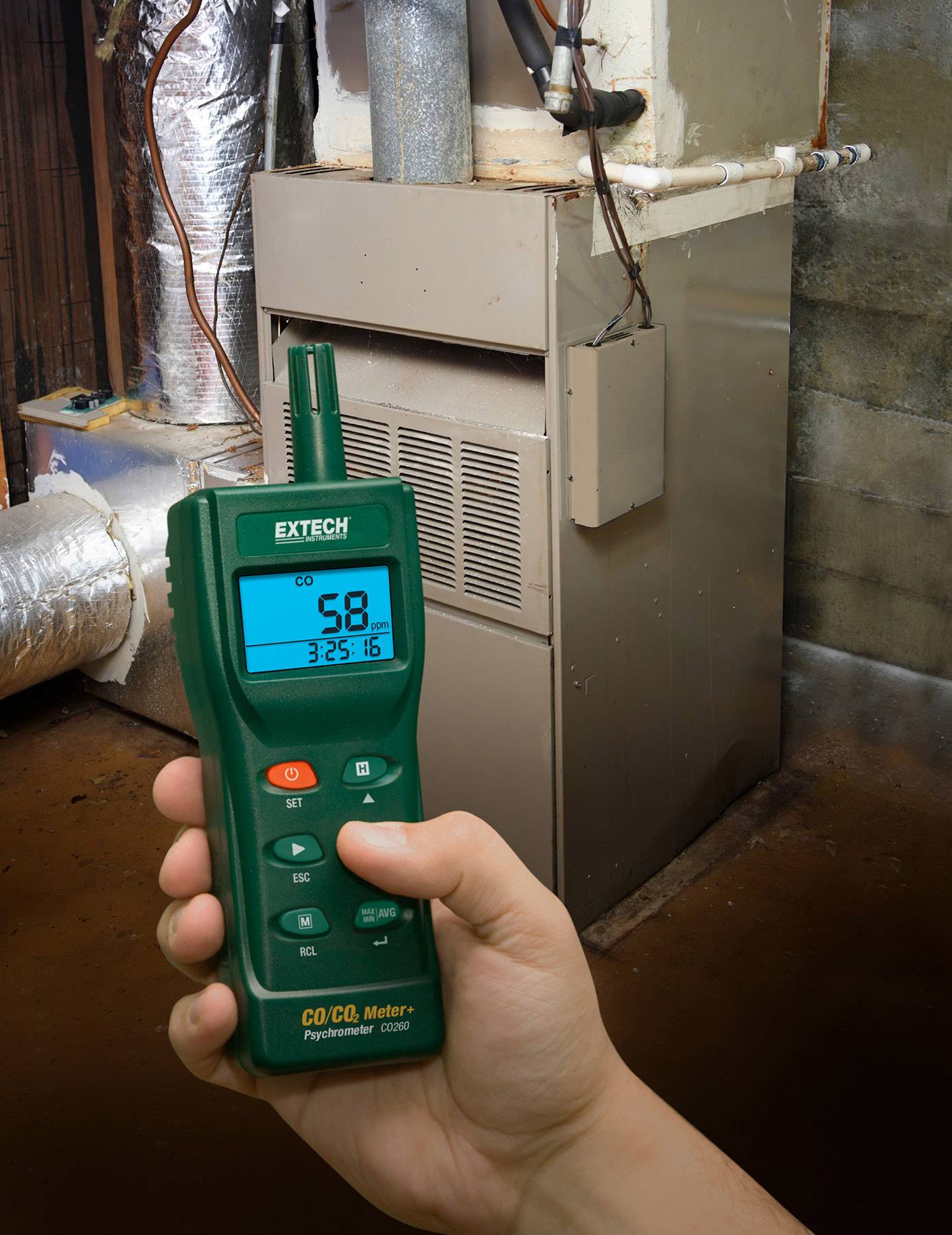 Вимірювач вуглекислого газу Extech CO260 0 - 9999 ppm