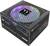 Czarne zasilanie Thermaltake Toughpower GF1 ARGB 850W z podświetlanym wentylatorem RGB i logo. Odpowiednie do komputerów dla graczy.