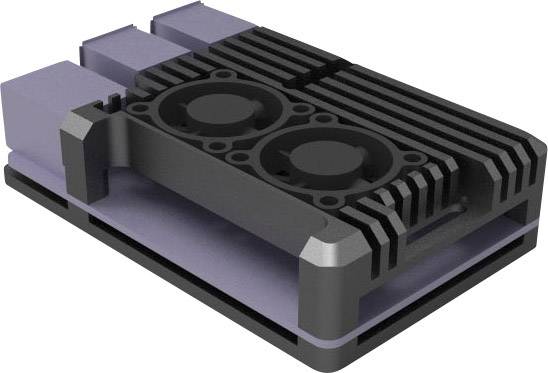 Корпус SBC Joy-it Armor BLOCK ACTIVE для Raspberry Pi® чорного кольору