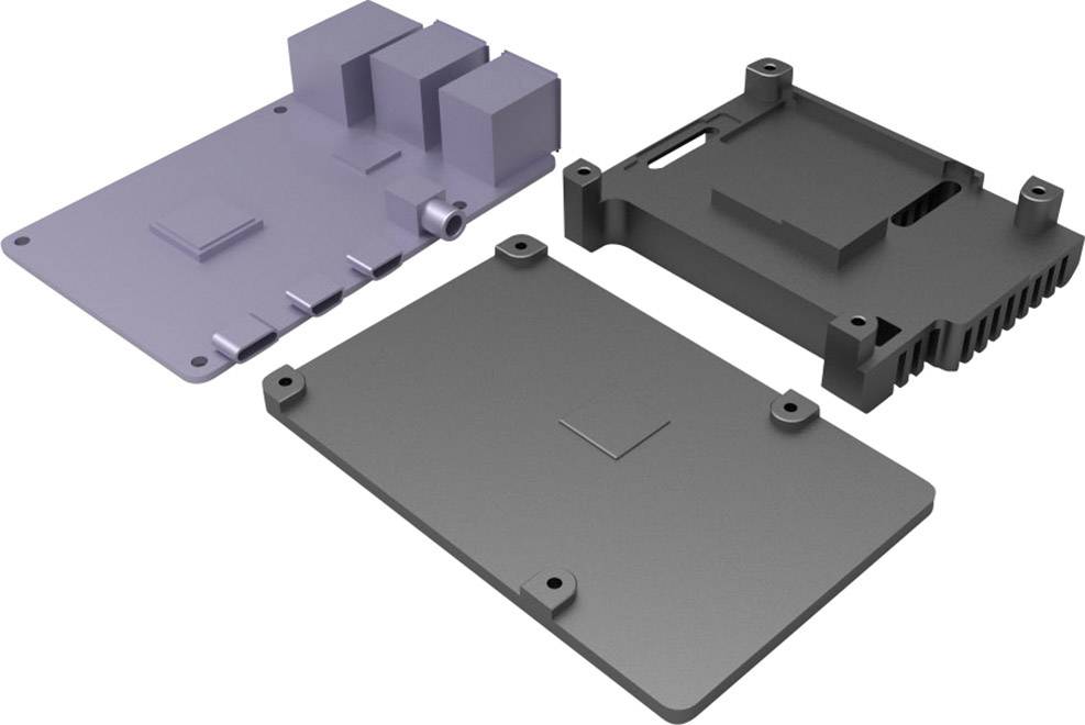Корпус SBC Joy-it ARMOR BLOCK для Raspberry Pi® чорного кольору